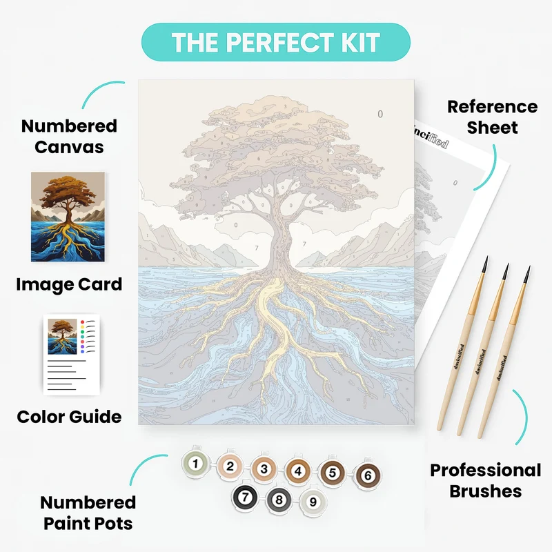 Mystic Tree of Life - Paint by Numbers Kit