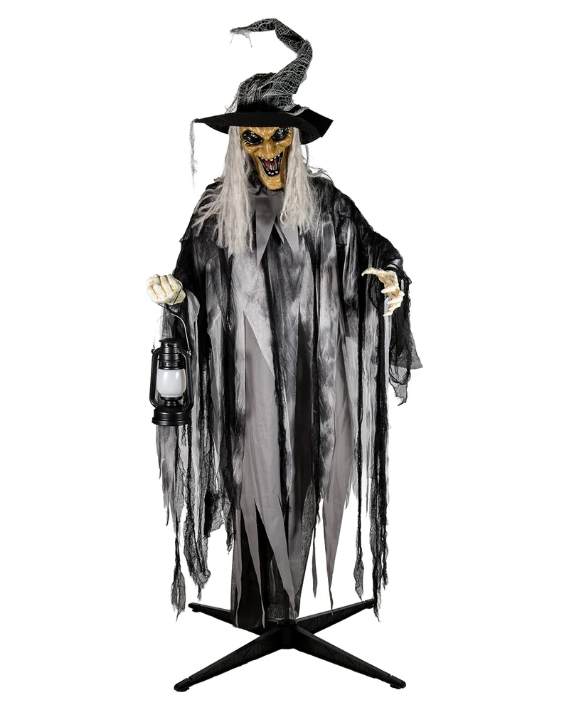 Velmora die Hexe Halloween Animatronic 213cm
