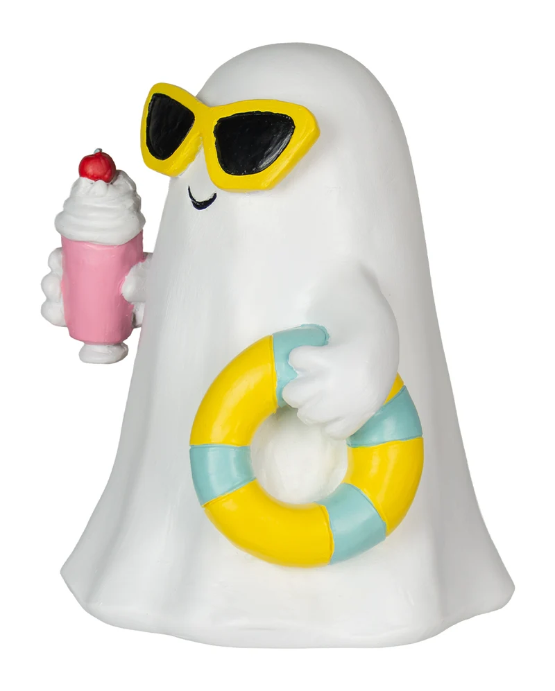 Summerween Gespenst mit Milkshake & Schwimmreifen 15,5cm