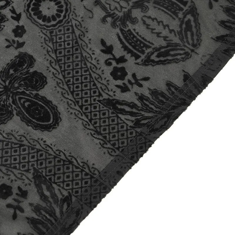 Damen Gothic Cheongsam Kragen Seitenschlitz Neckholder Ballkleid