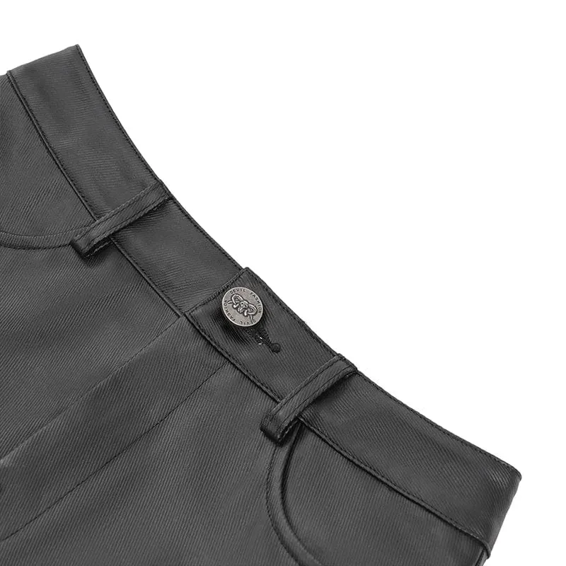 Unregelmäßiger Punk-Kurzrock mit hoher Taille für Damen