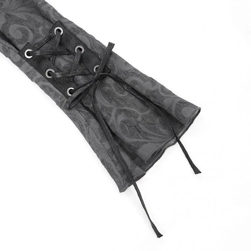 Gothic Irregular Schnürhemd für Damen
