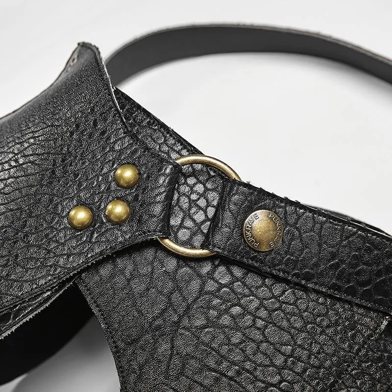 Steampunk-Harnisch aus Kunstleder für Herren
