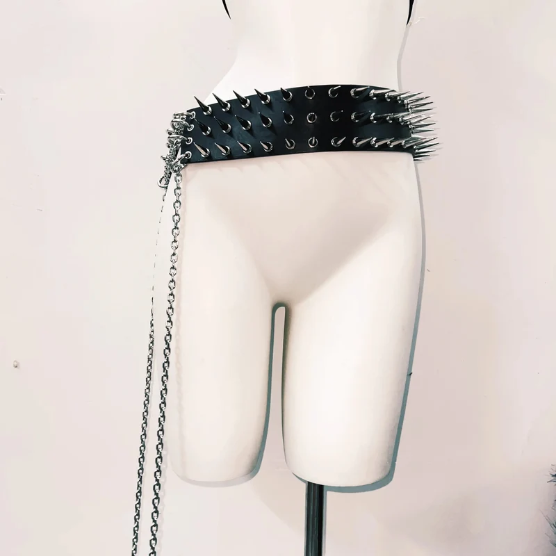 Rhinestone halter self tie skull applique belt top