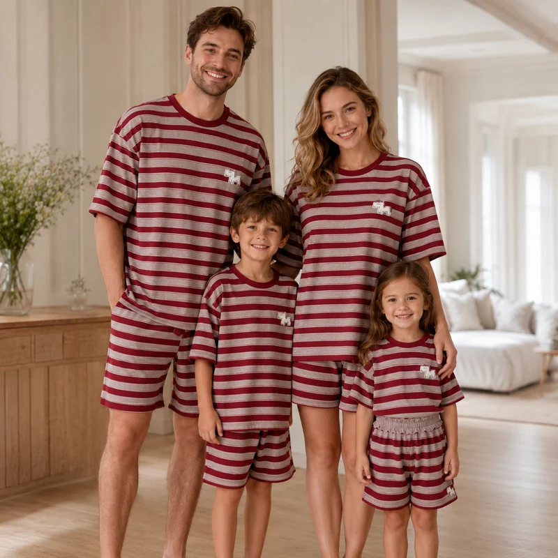 Familien Pyjama Baumwolle