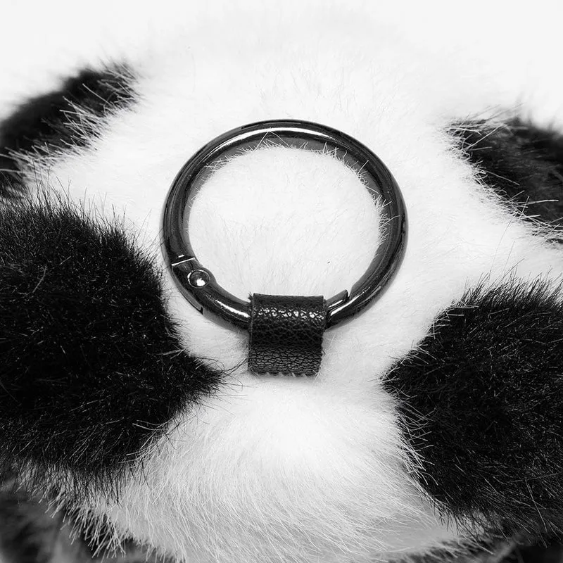 Punk-Nietengürtel für Damen mit Panda-Puppe