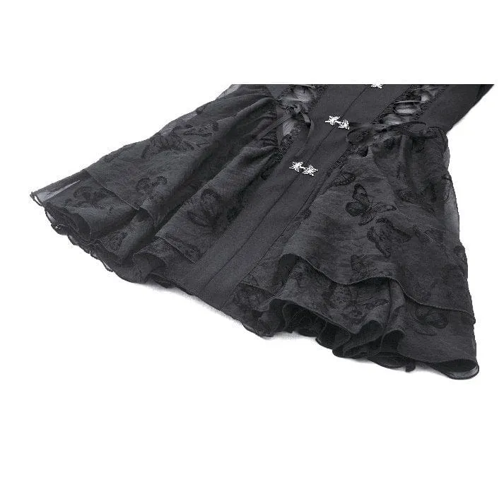 Gothic Lolita-Abendkleid mit Puffärmeln