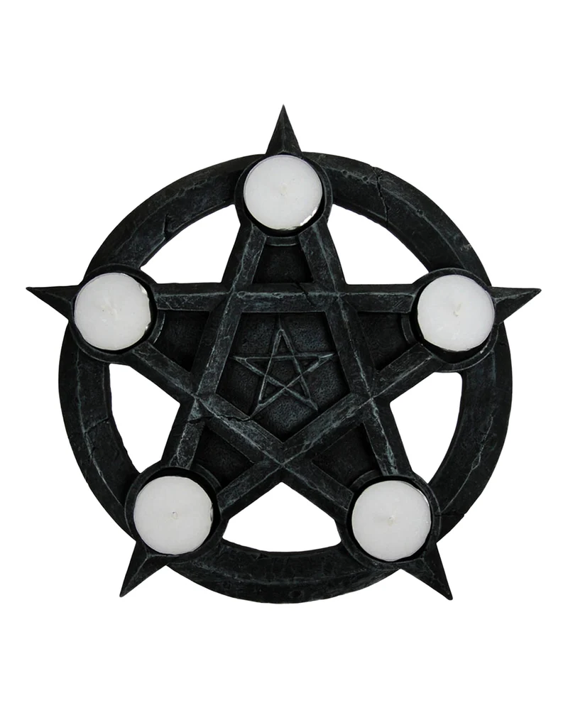 Pentagramm Teelicht Halter Ø26cm
