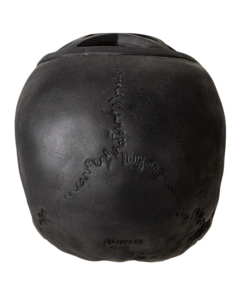 Schwarzer Pentagramm Totenkopf 17cm
