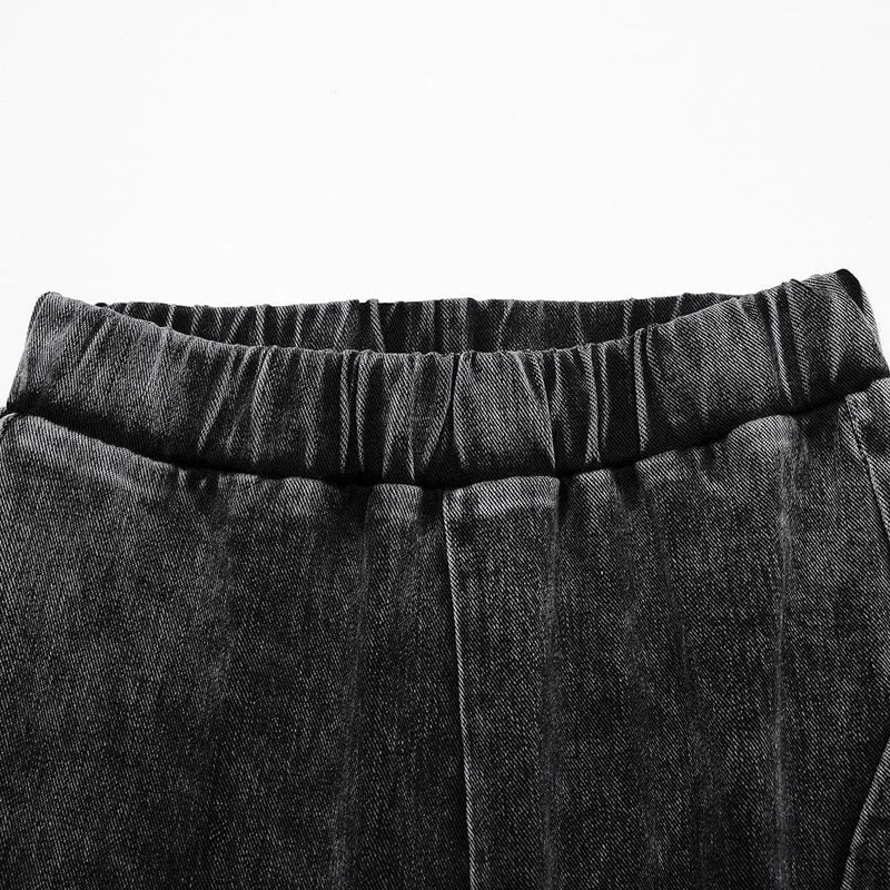 Schlaghose im Punk-Stil mit Rüschen für Damen