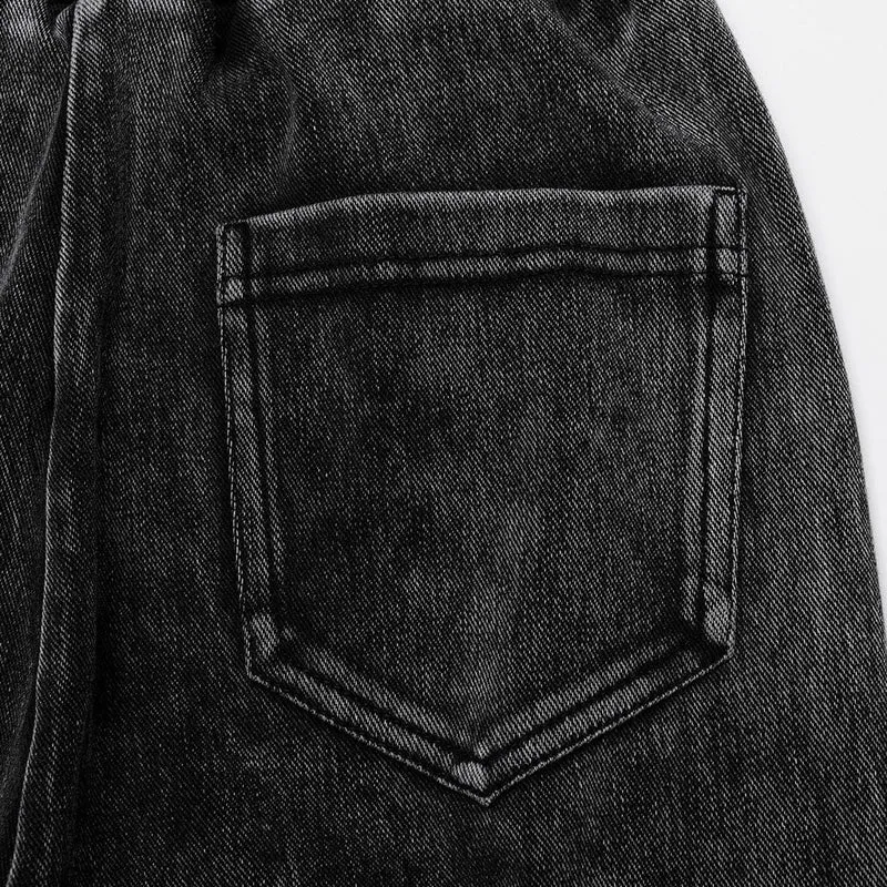 Schlaghose im Punk-Stil mit Rüschen für Damen