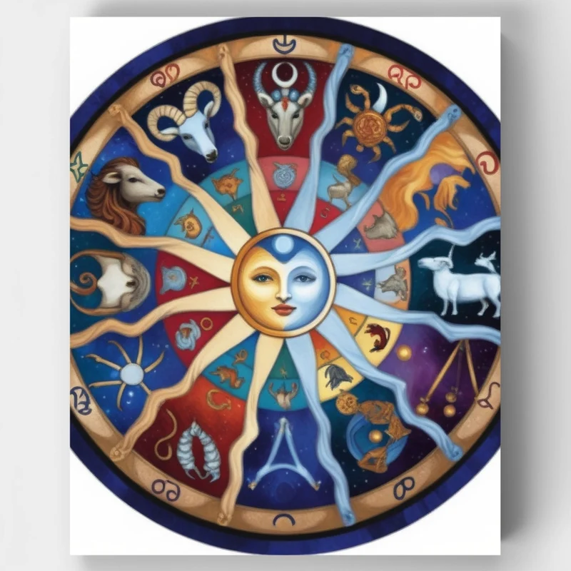 Celestial Astrology Wheel - Paint by Numbers Kit