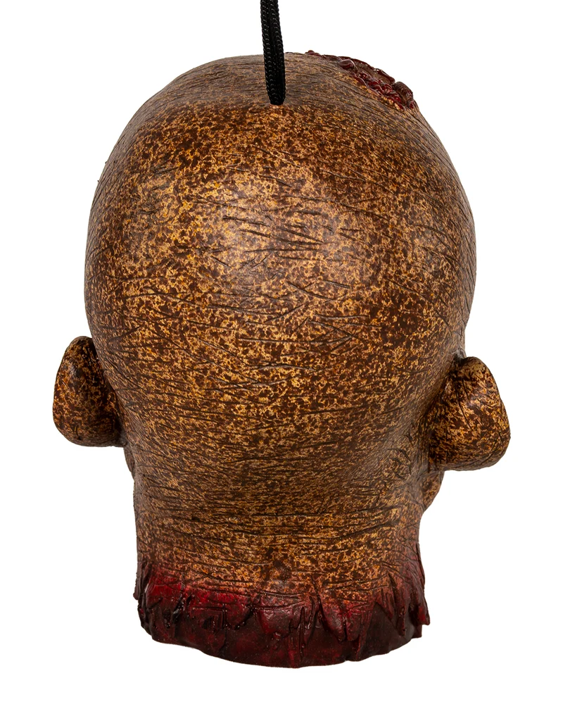 Verrotteter Zombieschädel als Halloween Deko 25cm
