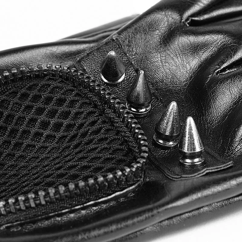 Lange Handschuhe aus Kunstleder für Herren