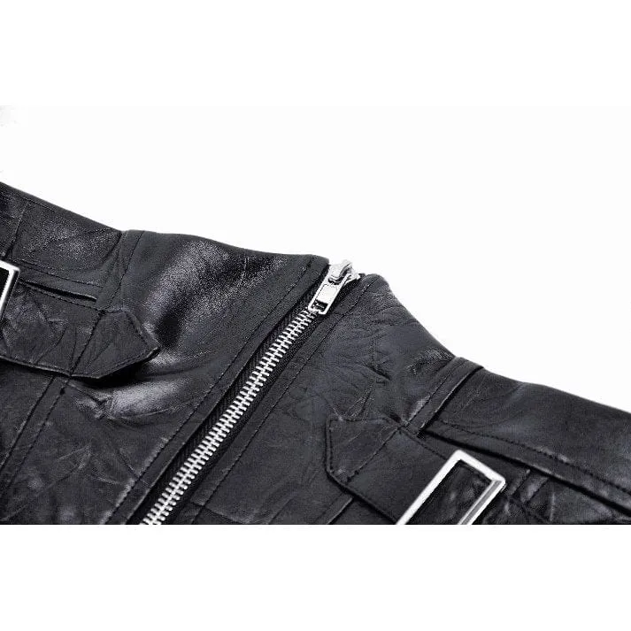Punk-Unterbrustkorsett mit Schnalle und Schnürung für Damen