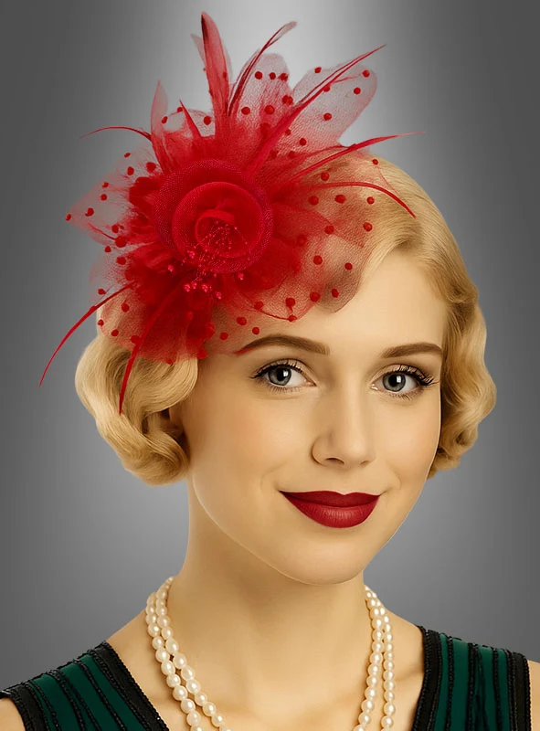 Fascinator Minihut mit Tüll
