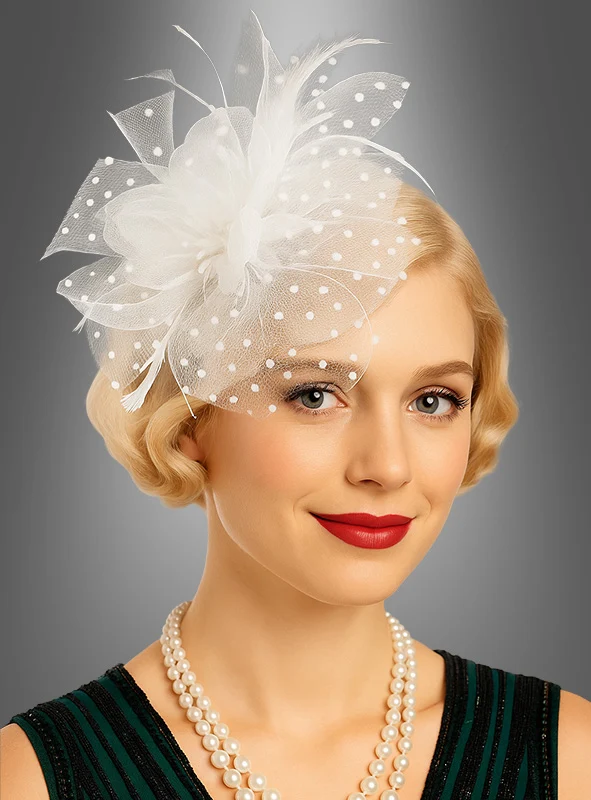 Fascinator Minihut mit Tüll