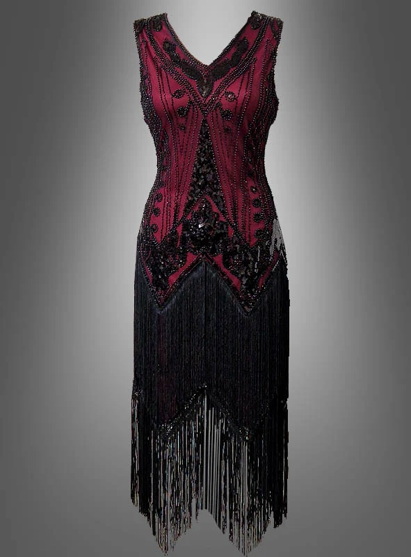 Luxus Flapperkleid Doppelreiher Iris