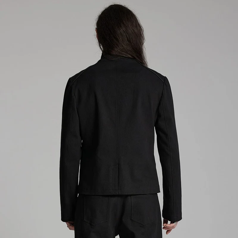 Cyberpunk-Jacke mit Nieten zum Anschnallen für Herren