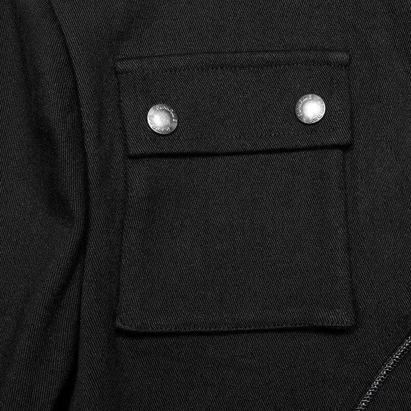 Cyberpunk-Jacke mit Nieten zum Anschnallen für Herren