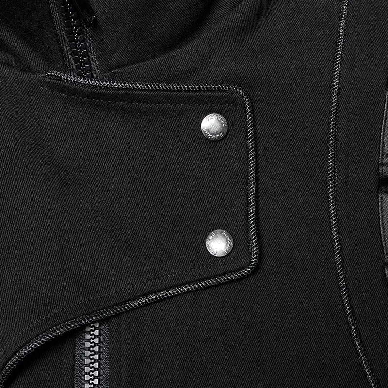 Cyberpunk-Jacke mit Nieten zum Anschnallen für Herren