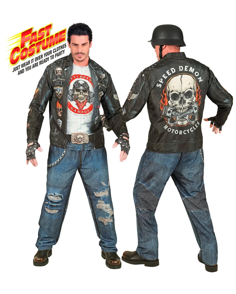 Biker Speed Demon Schnellkostüm