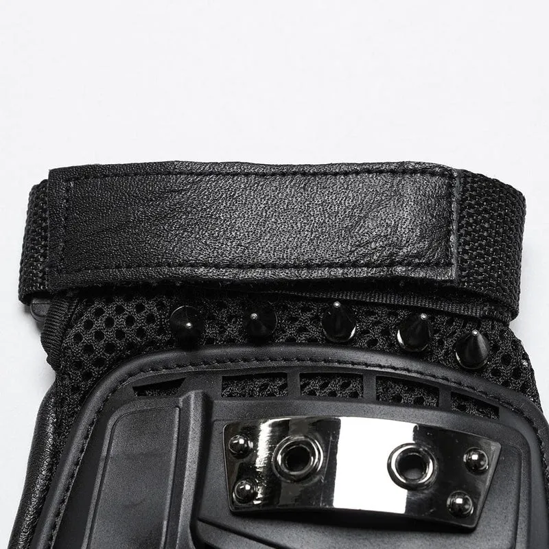 Cyberpunk Spike Mesh Shell-Handschuhe für Herren