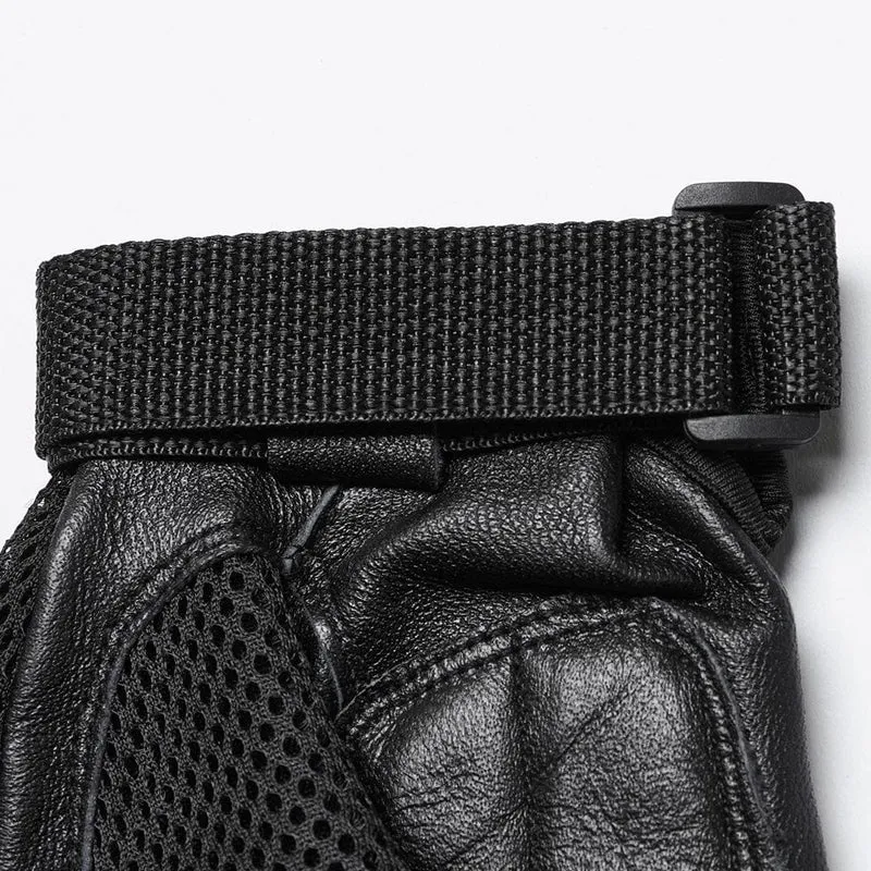 Cyberpunk Spike Mesh Shell-Handschuhe für Herren