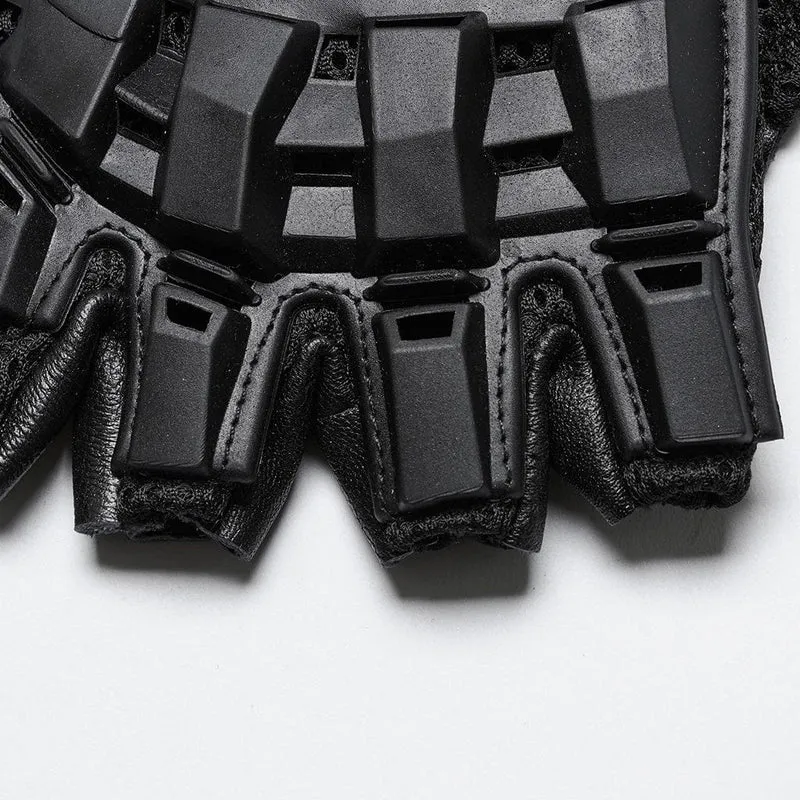 Cyberpunk Spike Mesh Shell-Handschuhe für Herren