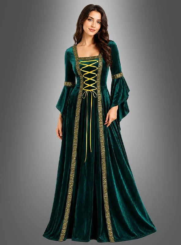 Mittelalterkleid Hildegard rot oder grün