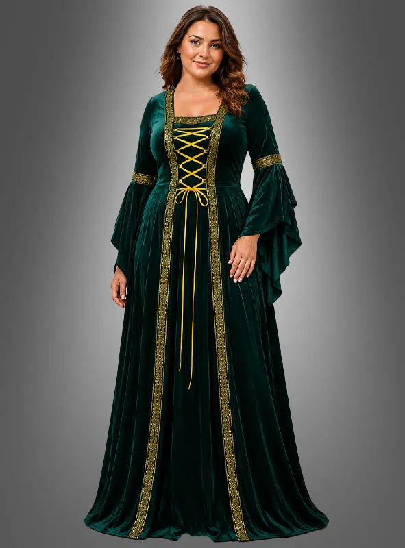 Mittelalterkleid Hildegard rot oder grün