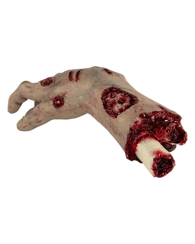 Abgetrennte Obduktions Hand mit Unterarm