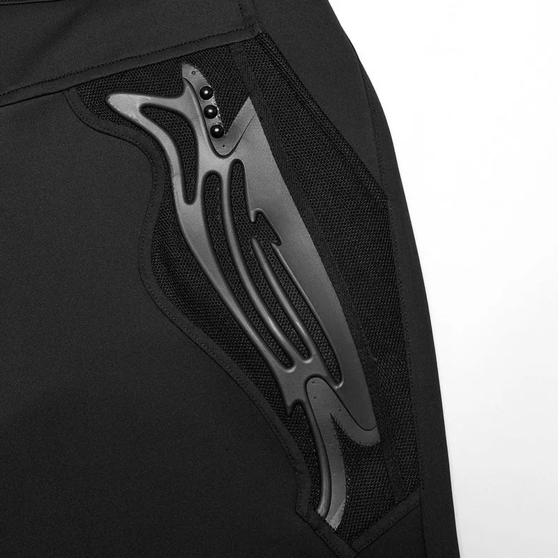Herrenhose mit Cyberpunk-Patch und Nieten