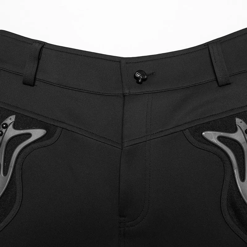 Herrenhose mit Cyberpunk-Patch und Nieten