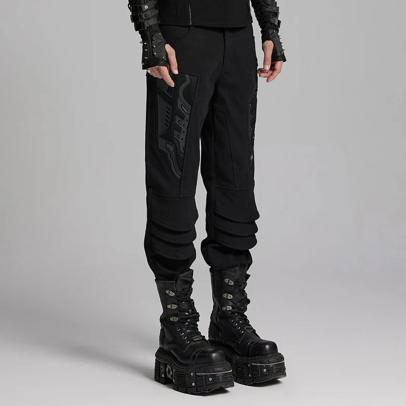 Herrenhose mit Cyberpunk-3D-Amor-Patch