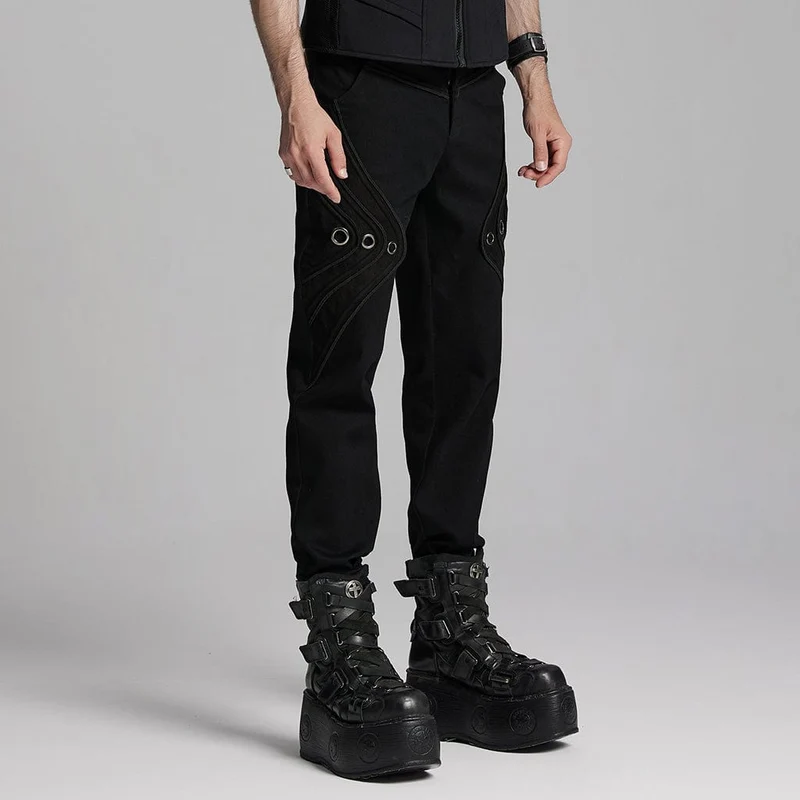 Gothic Ring Totenkopf Hose für Herren
