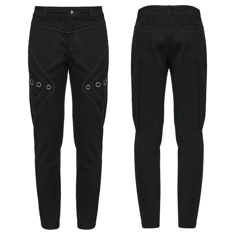 Gothic Ring Totenkopf Hose für Herren