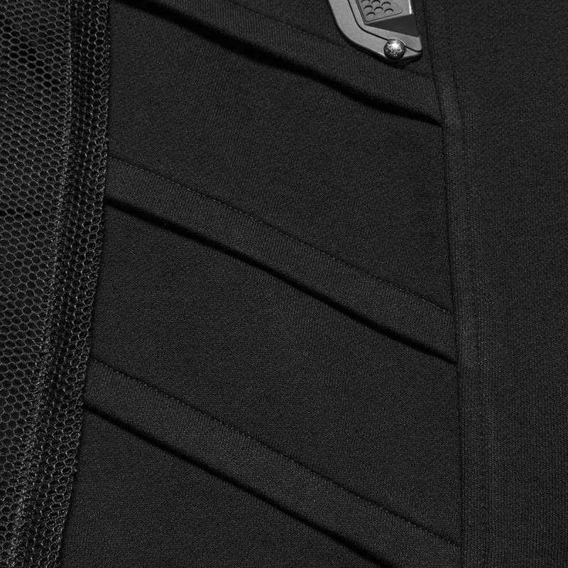 Cyberpunk Bucke-Up-Weste mit Reißverschluss für Herren