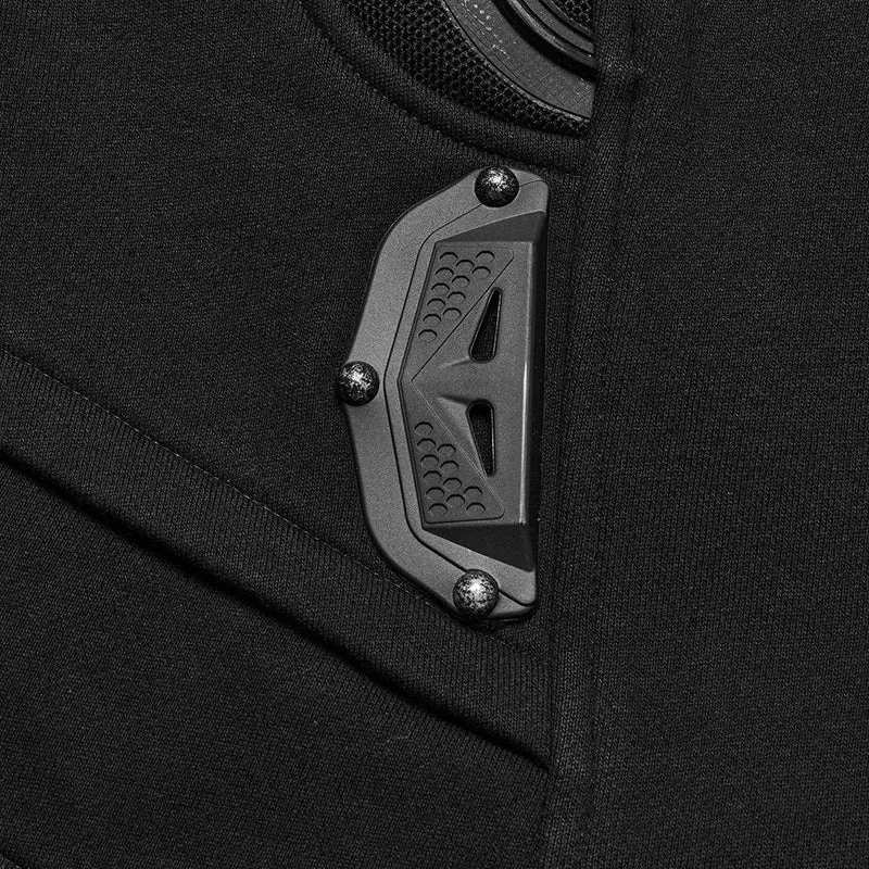 Cyberpunk Bucke-Up-Weste mit Reißverschluss für Herren