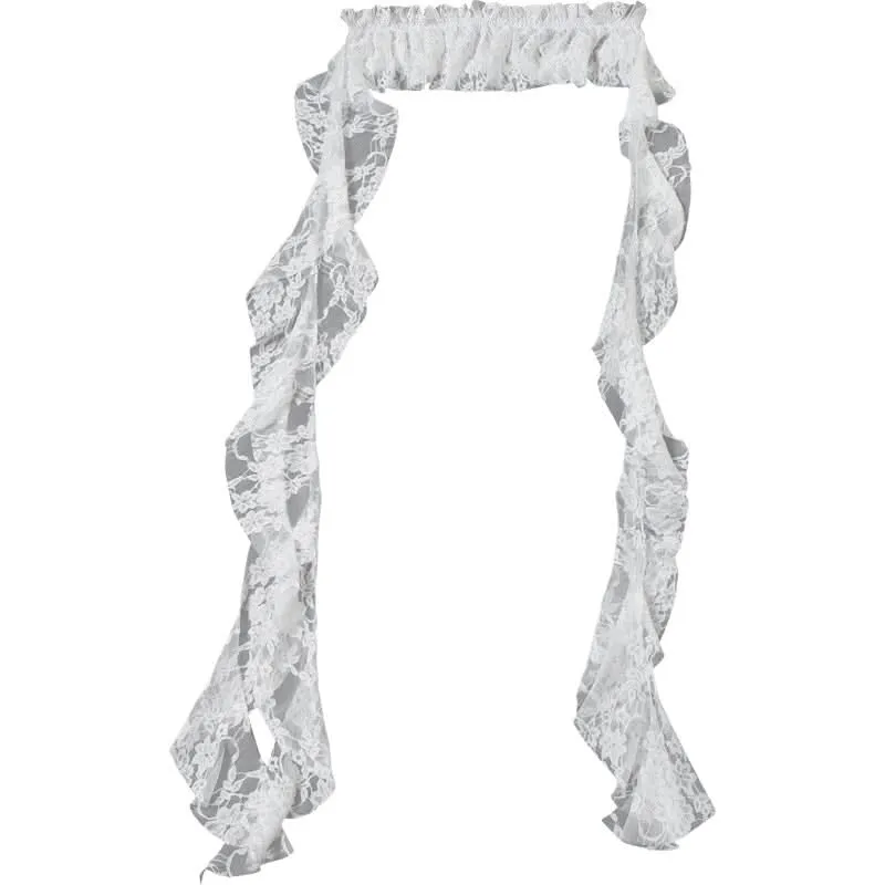Lace ruffle ruched decor belt