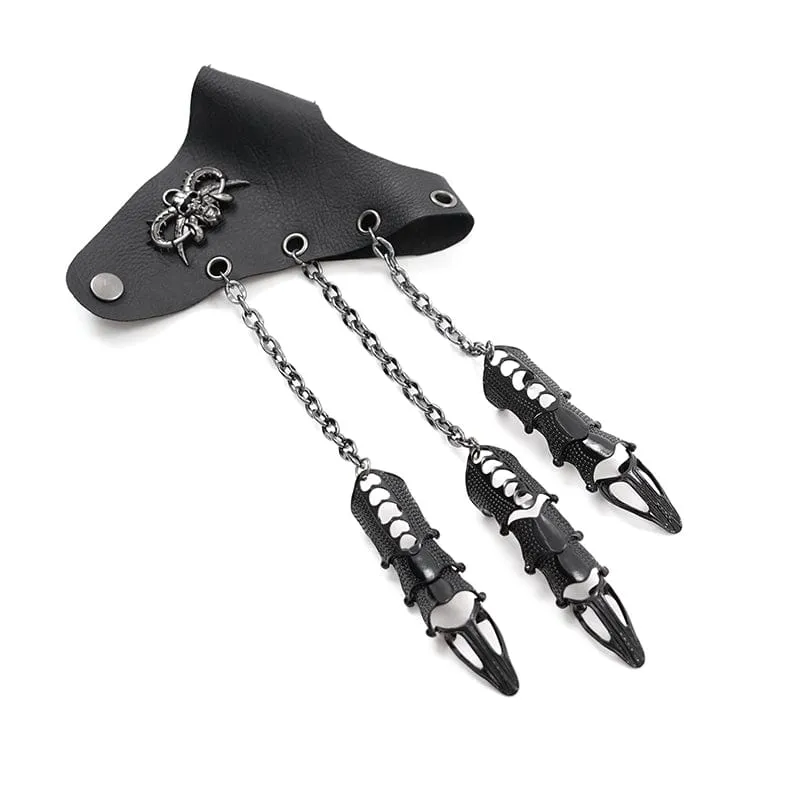 Gothic Ösen Ketten Armband für Damen