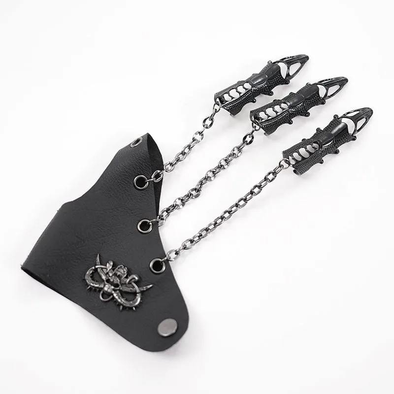 Gothic Ösen Ketten Armband für Damen
