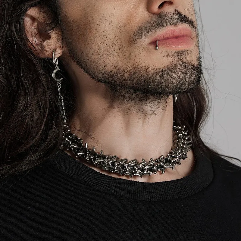 Halsband mit Punk-Spine-Magnetschnalle für Herren