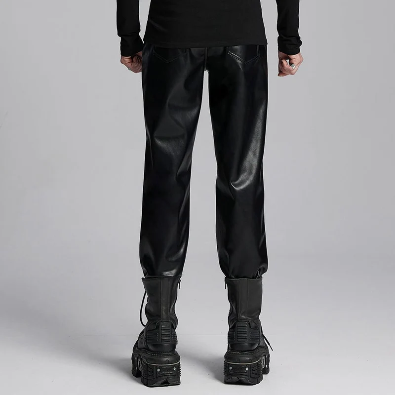 Herrenhose mit Punk-Print und Bund