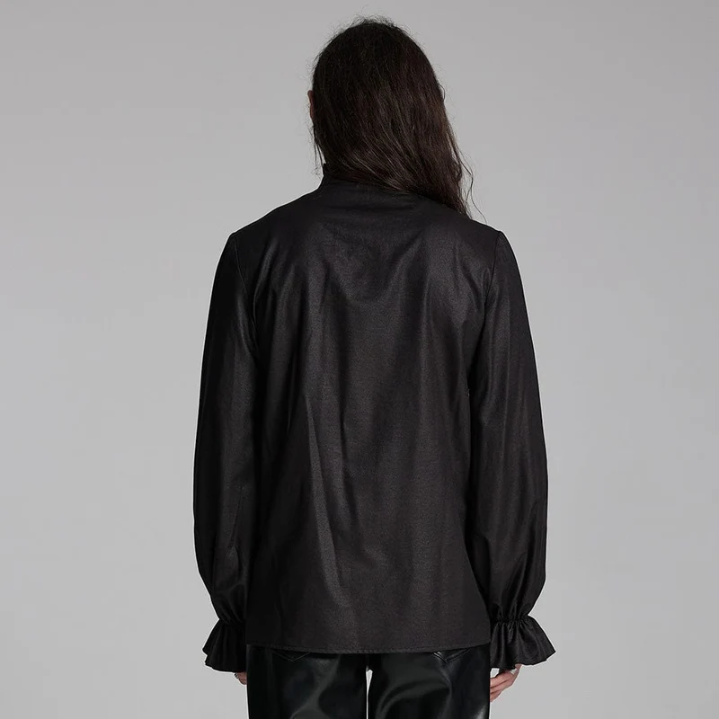Gothic-Hemd mit Rüschen und Beast Buckle für Herren