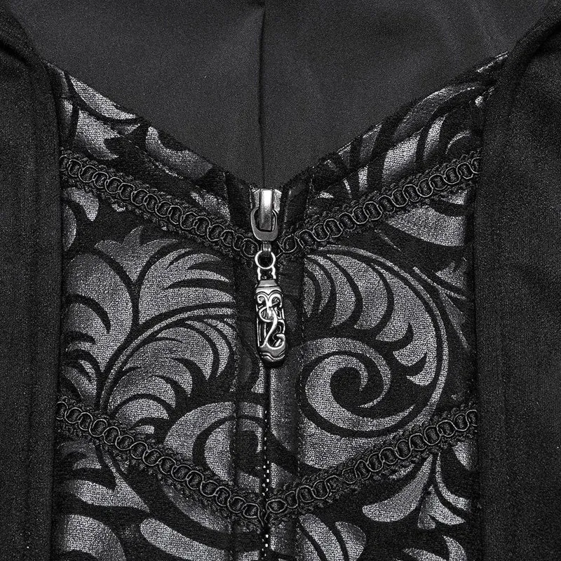 Gothic-Jacke mit Ösen und Schnalle für Herren