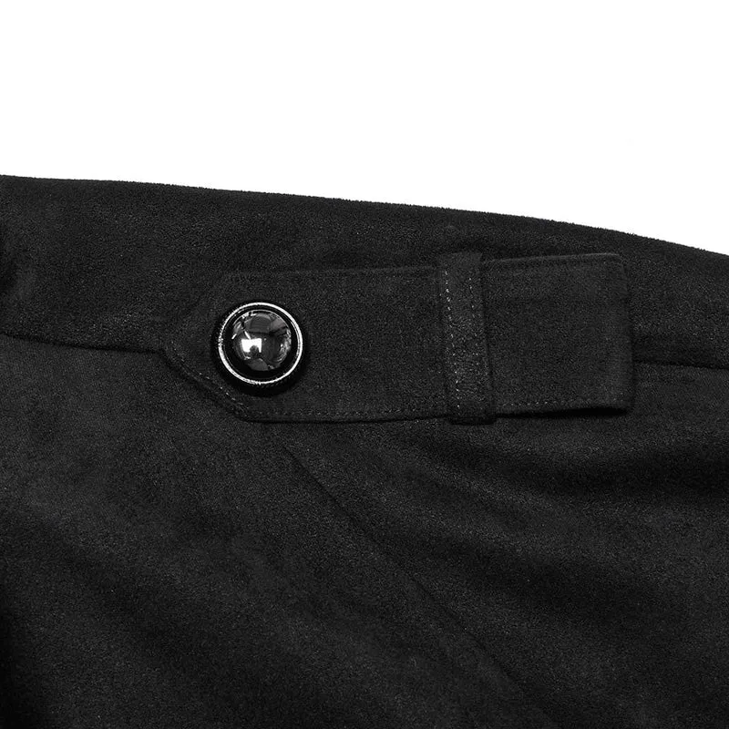 Gothic-Jacke mit Ösen und Schnalle für Herren