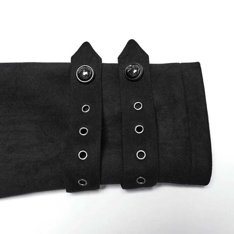 Gothic-Jacke mit Ösen und Schnalle für Herren