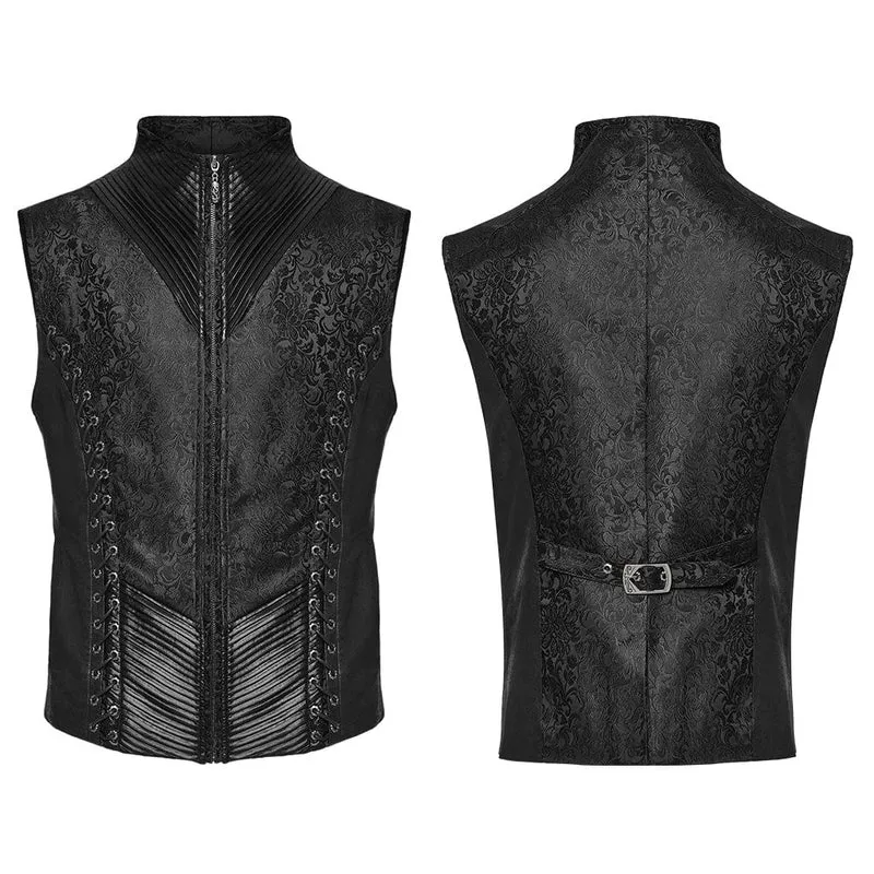 Gothic-Weste für Herren mit Schnürung und Ösen zum Anschnallen