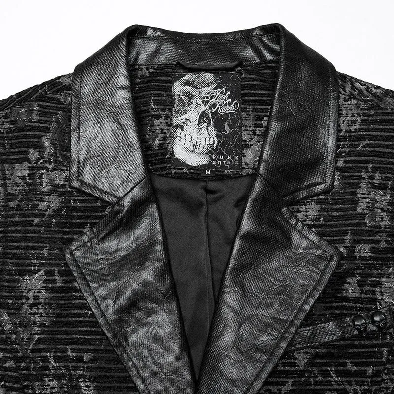 Gothic-Weste mit Totenkopf-Schnallen für Herren